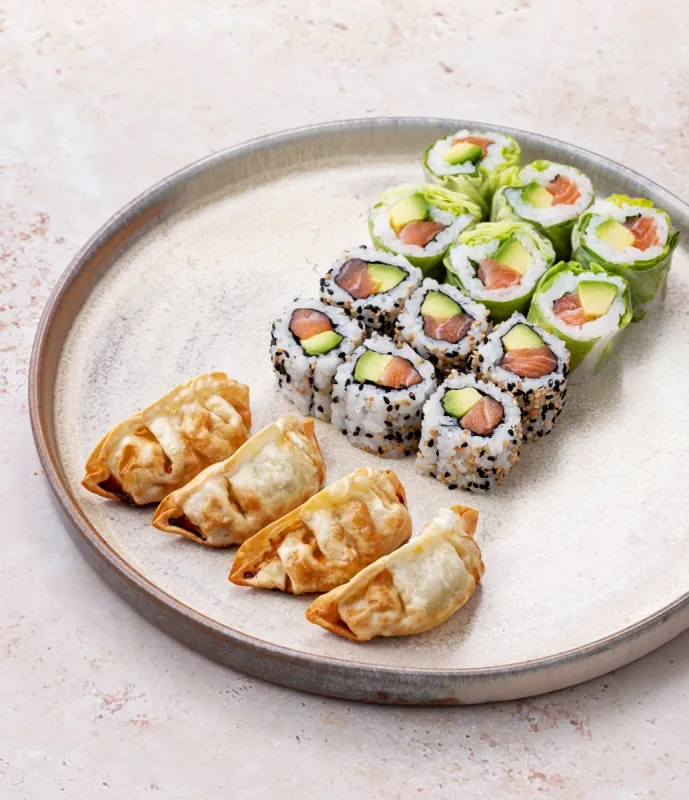 Menu Maki Saumon & Gyoza Végétarien